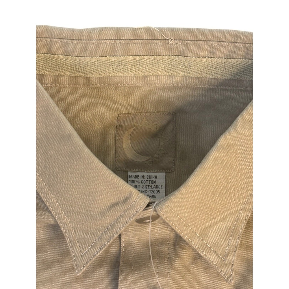 Marlboro Gear 99 Shirt Mens Large Khaki Vintage NWT - Picture 3 of 4